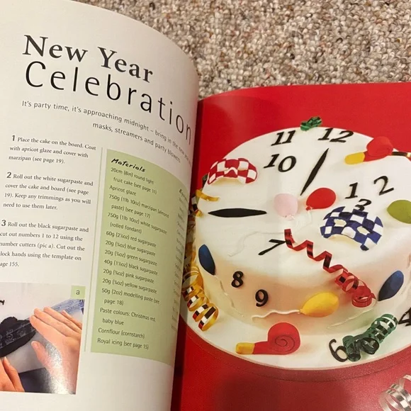 Celebration Cakes Book with Red Roses - Picture 5 of 8